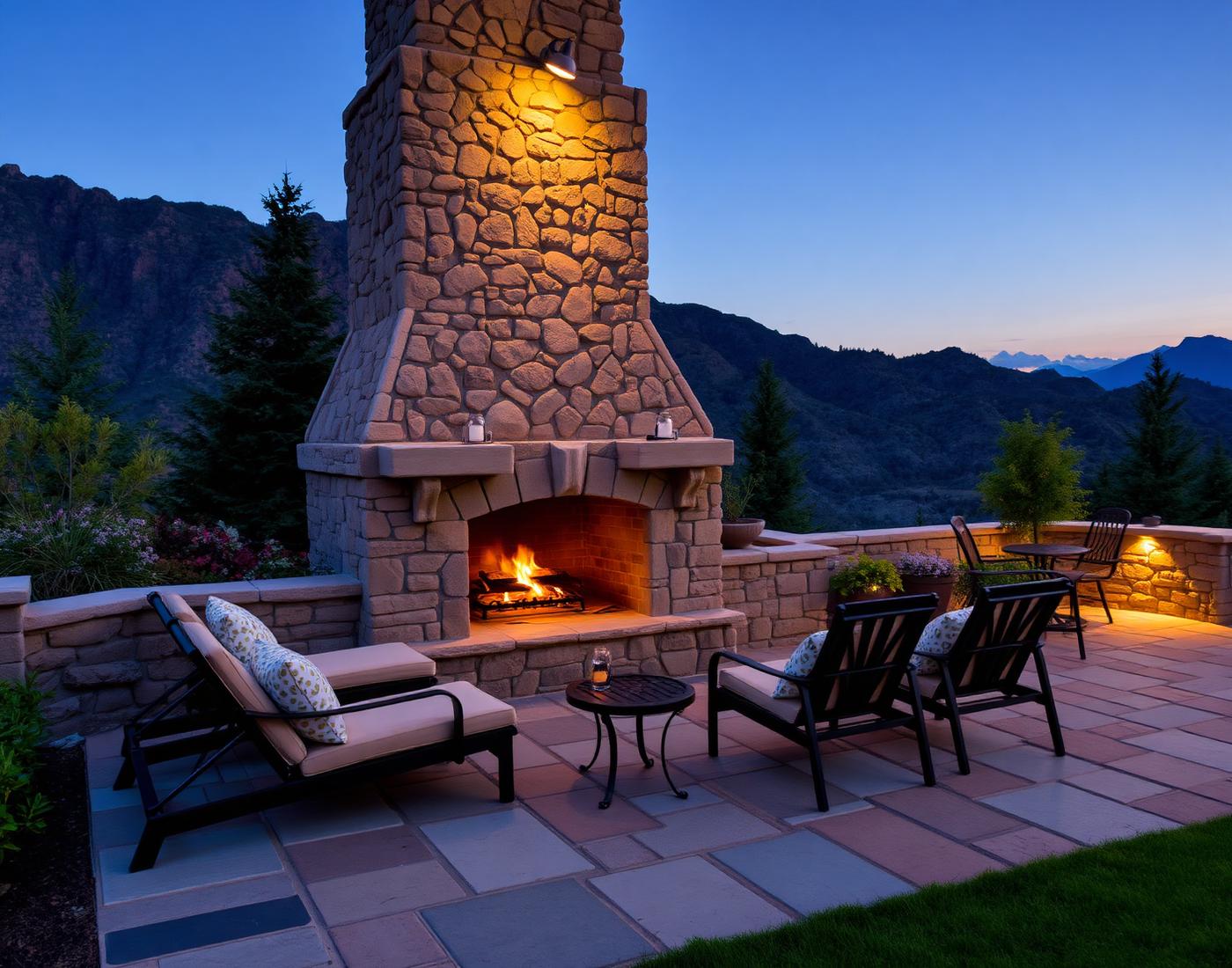 Stone Fireplace in Zephyr Cove, NV